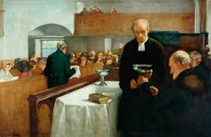 苏格兰的圣礼 公共敬拜 A Scottish Sacrament, by Henry John Dobson