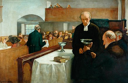 苏格兰的圣礼 公共敬拜 A Scottish Sacrament, by Henry John Dobson