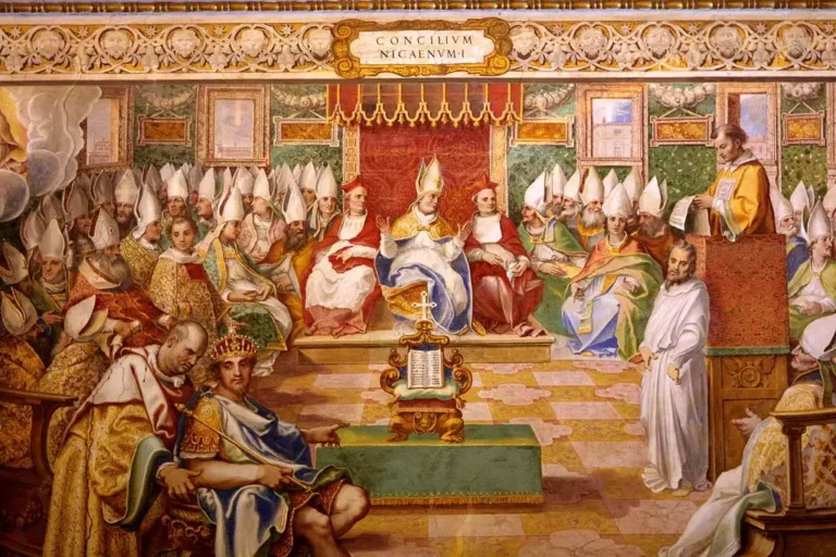 信经 尼西亚信经Council of Nicaea 325 -- Fresco in Capella Sistina, Vatican