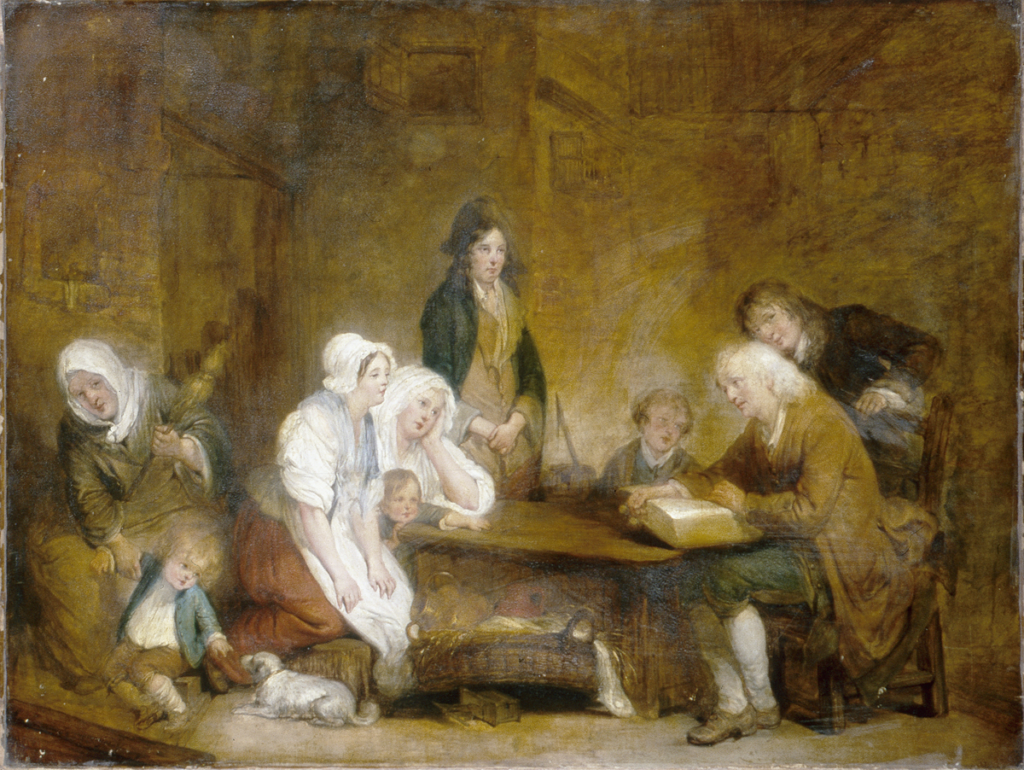 家庭敬拜指导原则 Family Worship, painting by Jean-Baptiste Greuze